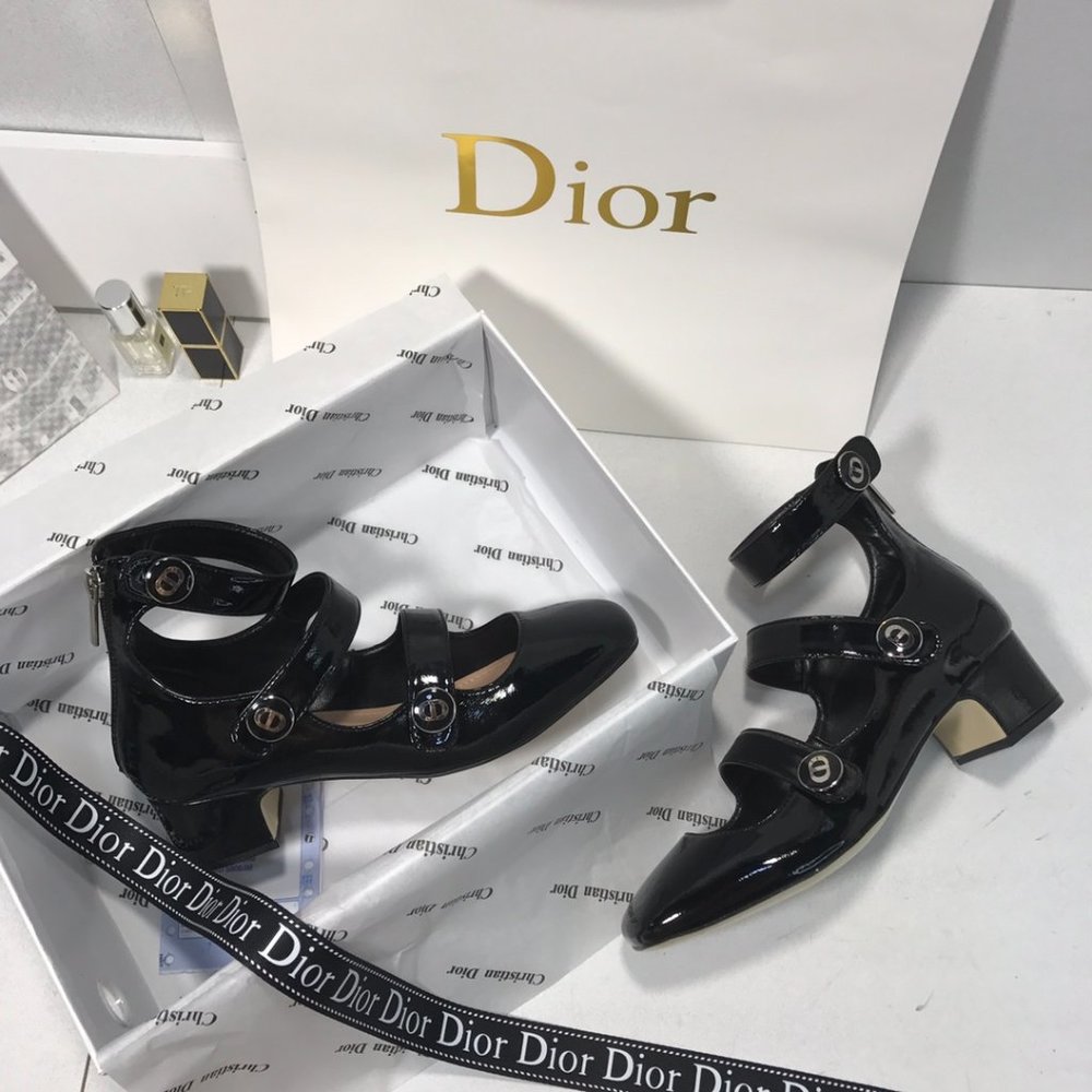 Dior Women D-Doll Pump Black Shiny Calfskin